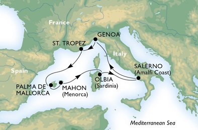 MEDELHAVET - Italien,  Frankrike,  Spanien