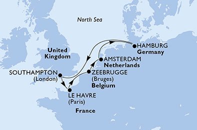 England, Frankrike, Belgien, Holland, Tyskland