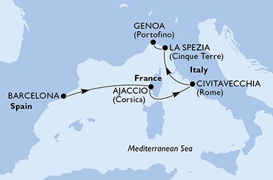 Spanien, Frankrike, Italien