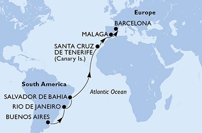 Argentina, Brasilien, Spanien