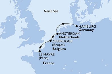 Frankrike, Belgien, Holland, Tyskland