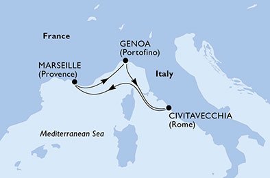 Italien, Frankrike