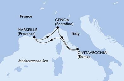 Italien, Frankrike