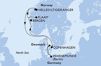 Tyskland, Norge, Danmark