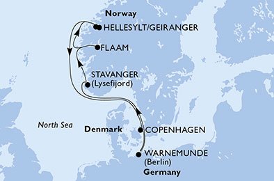 Tyskland, Norge, Danmark