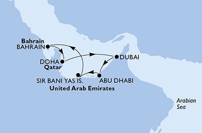 Förenade Arabemiraten, Bahrain, Qatar
