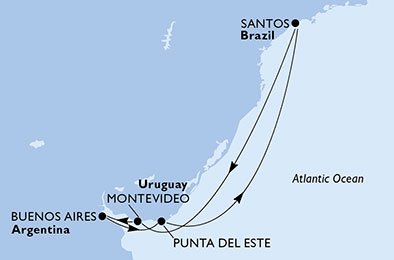 Brasilien, Uruguay, Argentina