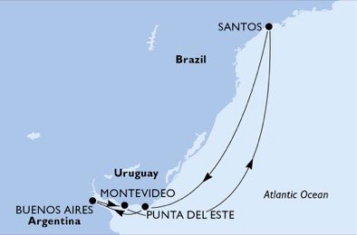 Brasilien, Uruguay, Argentina