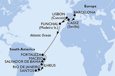 Spanien, Portugal, Brasilien