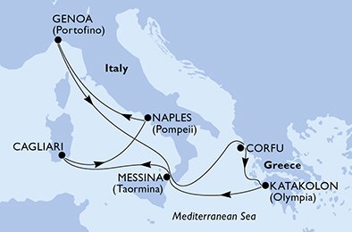 Italien, Grekland