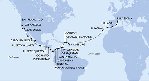 Spanien, Portugal, St. Maarten, Virgin Islands (U.S.), Puerto Rico, Aruba, Colombia, Panama, Costa Rica, Nicaragua, Guatemala, Mexiko, USA