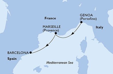 Italien, Frankrike, Spanien