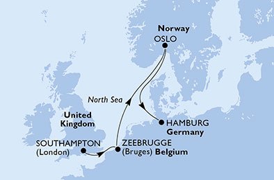 England, Belgien, Norge, Tyskland