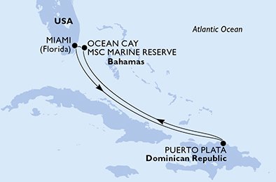USA, Dominikanska Republiken, Bahamas