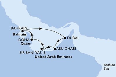 Förenade Arabemiraten, Qatar, Bahrain