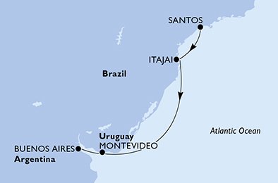 Brasilien, Uruguay, Argentina
