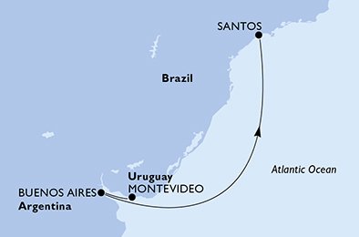 Uruguay, Argentina, Brasilien