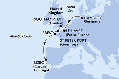 Tyskland, Frankrike, England, Portugal