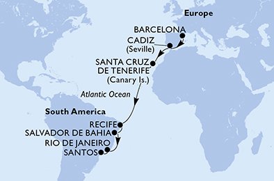 Spanien, Brasilien