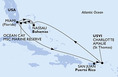 USA, Bahamas, Puerto Rico, Virgin Islands (U.S.)